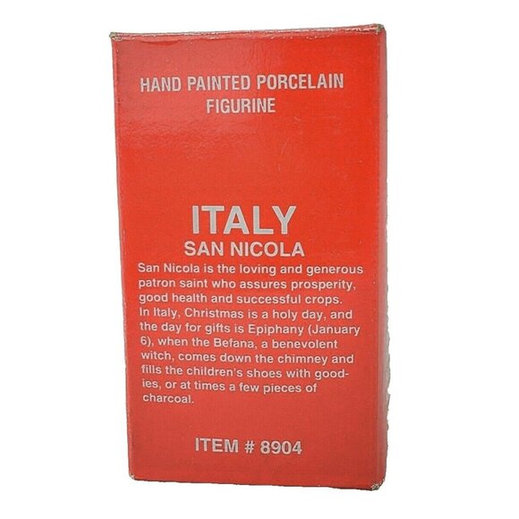 Santas of the Nations Italy San Nicola Hand Painted Figurine - Picture 8 of 10